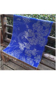 Autumn And Winter National Wind Cotton Jacquard Resort Scarves Female Long Section Of Dual-use Sunscreen Shawl