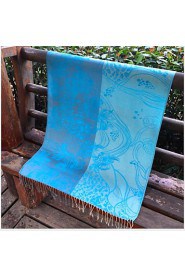 Autumn And Winter National Wind Cotton Jacquard Resort Scarves Female Long Section Of Dual-use Sunscreen Shawl