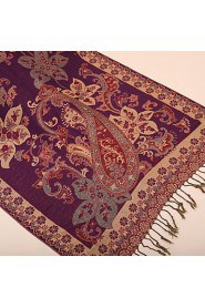 Cotton National Wind Shawls Scarf Female Autumn And Winter Long Section Of Large Embroidery Tassels Shawl