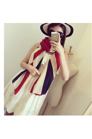 American Stars And Stripes Flag Cotton Muffler Long Oversized Scarf Shawl