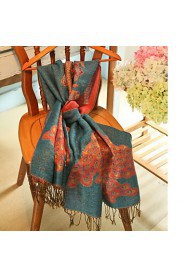 Cotton National Wind Korean Autumn And Winter Female Literary Bohemian Retro Thick Winter Scarves Large Shawl