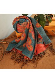 Cotton National Wind Korean Autumn And Winter Female Literary Bohemian Retro Thick Winter Scarves Large Shawl