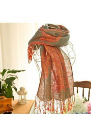 Cotton National Wind Korean Autumn And Winter Female Literary Bohemian Retro Thick Winter Scarves Large Shawl