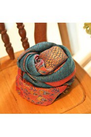 Cotton National Wind Korean Autumn And Winter Female Literary Bohemian Retro Thick Winter Scarves Large Shawl