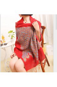 Cotton National Wind Korean Autumn And Winter Female Literary Bohemian Retro Thick Winter Scarves Large Shawl