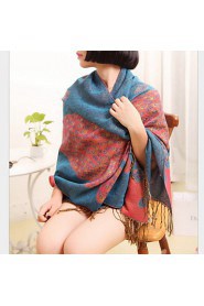 Cotton National Wind Korean Autumn And Winter Female Literary Bohemian Retro Thick Winter Scarves Large Shawl