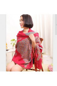 Cotton National Wind Korean Autumn And Winter Female Literary Bohemian Retro Thick Winter Scarves Large Shawl