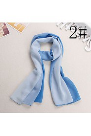 Bully Gradually Changing Color Cape Sun Chiffon Scarf