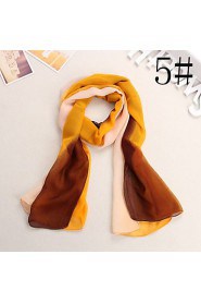 Bully Gradually Changing Color Cape Sun Chiffon Scarf