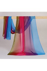 Bully Gradually Changing Color Cape Sun Chiffon Scarf