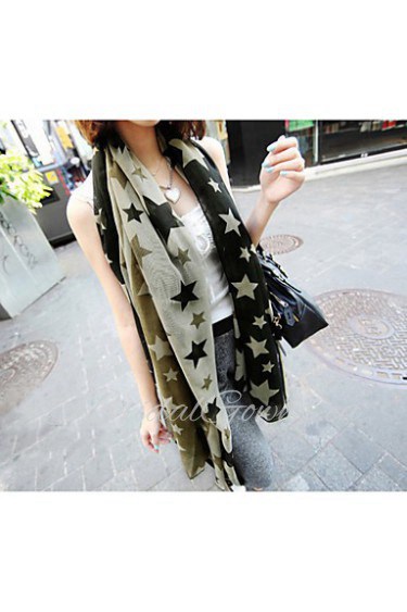 Fashion Pentagram Bandanna Printing Scarf Shawl