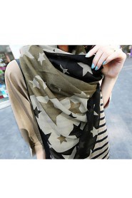 Fashion Pentagram Bandanna Printing Scarf Shawl