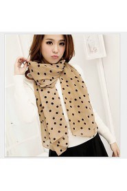 The New Korean Wave Point Dot Chiffon Scarves Scarves