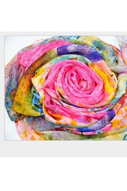 Spring And Autumn Scarf Super Long Scarf Printed Chiffon Female Sun Beach Towel