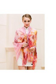 Spring And Autumn Scarf Super Long Scarf Printed Chiffon Female Sun Beach Towel