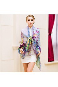 Spring And Autumn Scarf Super Long Scarf Printed Chiffon Female Sun Beach Towel