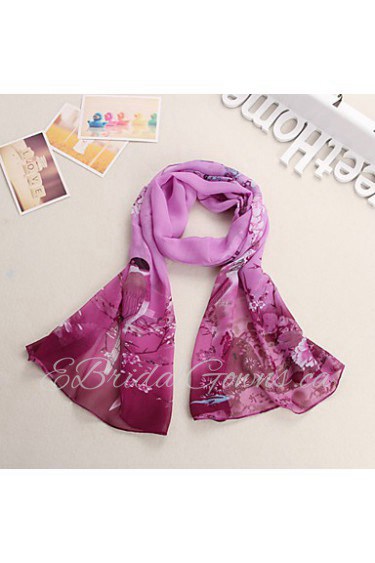 HOT Lady selling the magpies chiffon scarf silk scarves