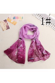 HOT Lady selling the magpies chiffon scarf silk scarves