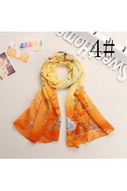 HOT Lady selling the magpies chiffon scarf silk scarves