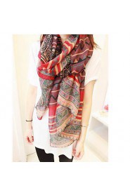 Bohemian National Wind Scarf Diamond Geometric Pattern Oversized Shawl