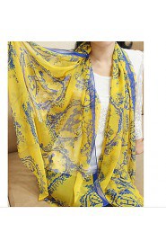 Vintage Carriage Pattern Printed Scarves Sunscreen Shawl Voile Scarves