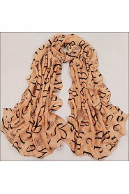 Ms. Long Chiffon Scarf Fashion Letters Print Scarves