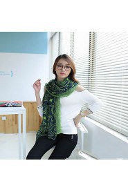 Bali Yarn Korean Retro Female Persian Pattern Stitching Color Scarves