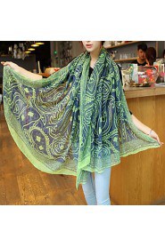 Bali Yarn Korean Retro Female Persian Pattern Stitching Color Scarves