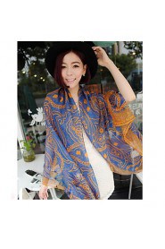 Bali Yarn Korean Retro Female Persian Pattern Stitching Color Scarves