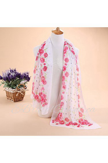 Ms new small rose chiffon scarf silk scarves