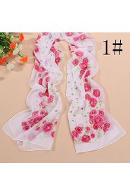 Ms new small rose chiffon scarf silk scarves