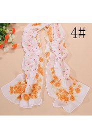 Ms new small rose chiffon scarf silk scarves