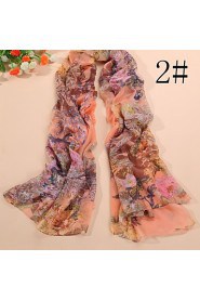 HOT sale Women's fashion new ancient printed 30D chiffon scarves, scarves shawls