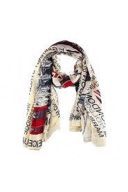 Women's Cute Vintage Lightweight Soft London Scenery Print Fashion Scarf