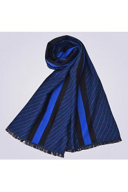 British Business Men Scarves Soft Warm Striped Scarf