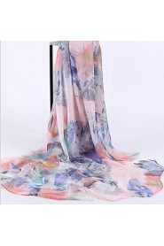 Roses Printed Silk Autumn And Winter Scarves Female Wild Long Section Of The Warm Shawl