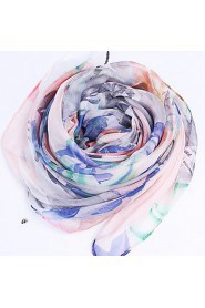 Roses Printed Silk Autumn And Winter Scarves Female Wild Long Section Of The Warm Shawl