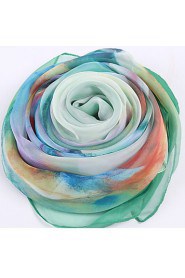 Roses Printed Silk Autumn And Winter Scarves Female Wild Long Section Of The Warm Shawl