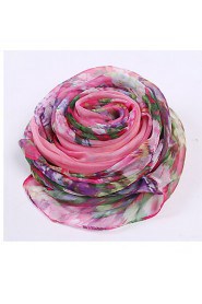 Roses Printed Silk Autumn And Winter Scarves Female Wild Long Section Of The Warm Shawl