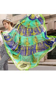 The New Spring And Autumn And Winter Long Chiffon Scarf Thin Large Beach Chiffon Scarves