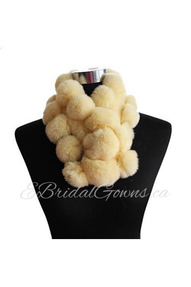 Fur Wraps Fashion Women's Rex Rabbit Fur Wraps(More Colors)