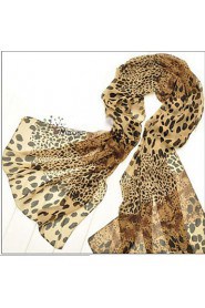 Women Leopard Print Scarves Shawls Chiffon Scarf