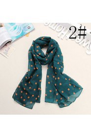 Bully Dot Pattern Shawl Chiffon Scarf