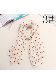 Bully Dot Pattern Shawl Chiffon Scarf