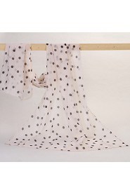 Bully Dot Pattern Shawl Chiffon Scarf