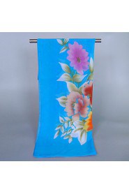 Women's Chiffon Colorful Print Scarf