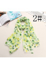 HOT Lady selling dot velvet chiffon scarf shawl