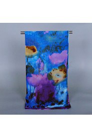 Women's Chiffon Colorful Print Scarf