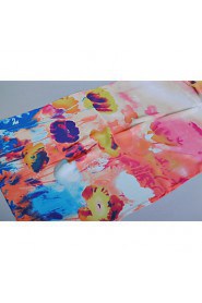 Women's Chiffon Colorful Print Scarf