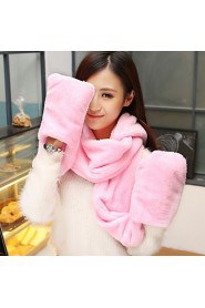 Women Faux Fur Scarf,Cute